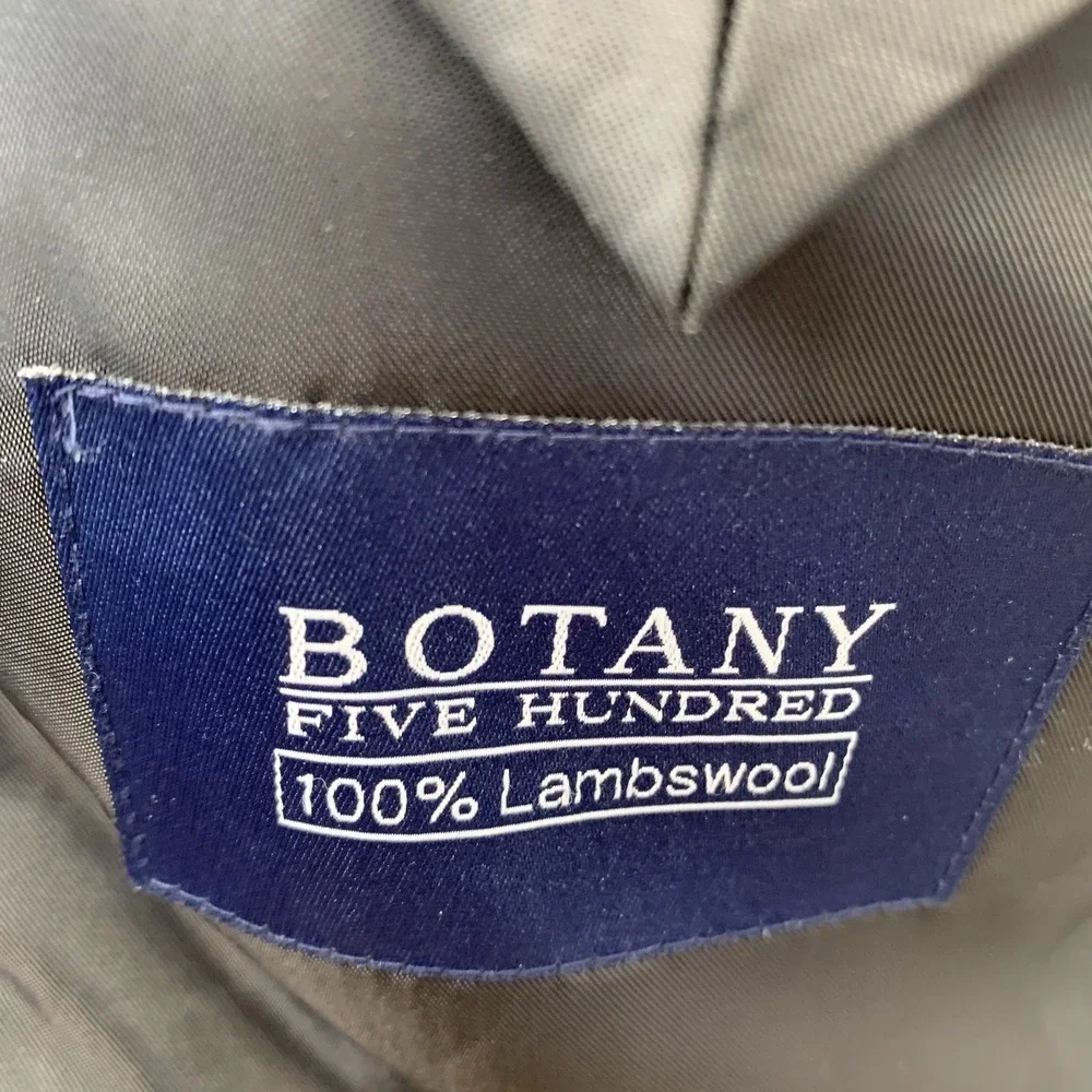 Botany Five Hundred Lambswool Herringbone Sport Coat 39 Short Jacket Blazer Work